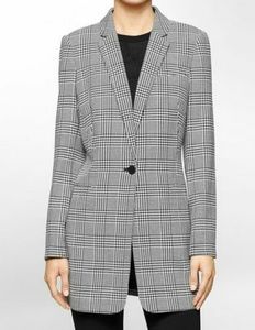 Clavin klein plaid blazer